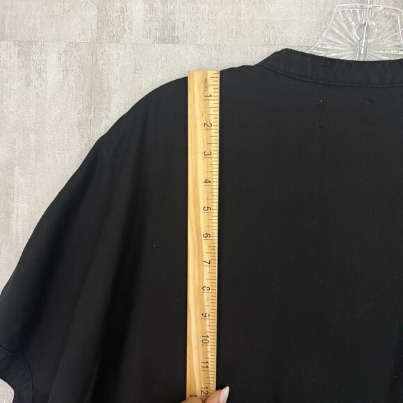 Aritzia Wilfred Free Shirt Dress Women Small Tunic Black Minimalist Boho Pockets - Picture 6 of 9